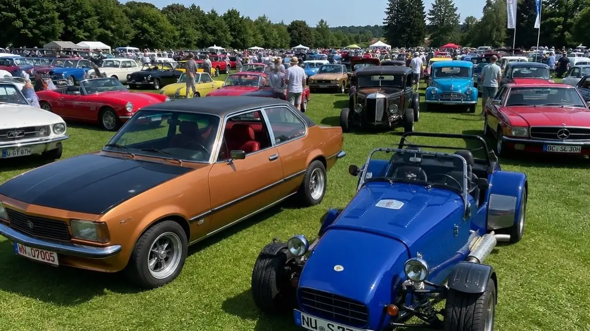 Das Neu-Ulmer Oldtimertreffen der Illerbuben. Am 8. und 9. August findet es zum zweiten Mal in Ludwigsfeld statt. Die beiden Veranstalter Kevin Alizade von den Illerbuben (links oben) und Henry Huber.