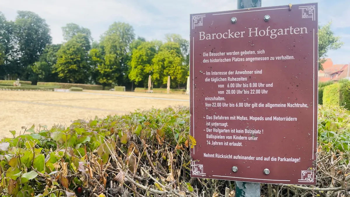 Der barocke Hofgarten in Kirchberg wurde zum Tatort.