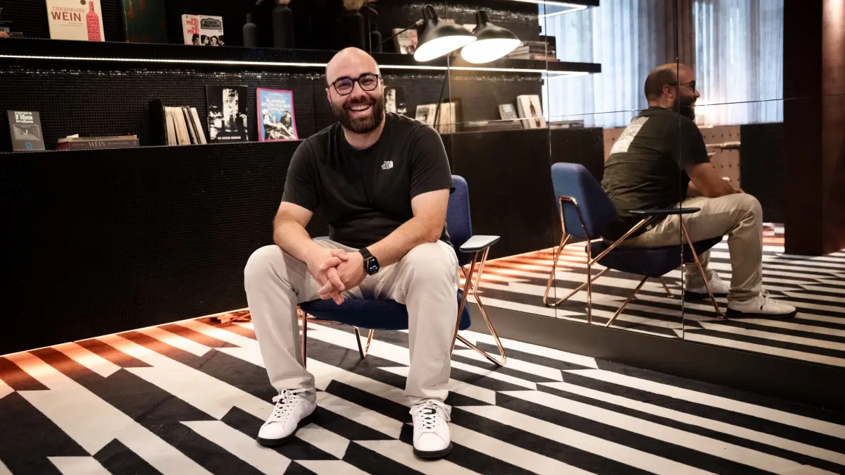 Fabrizio Sanfilippo im Kino Museum in seiner Lieblingsecke
