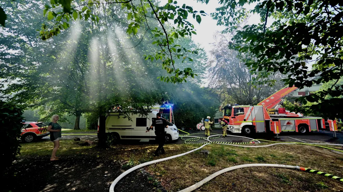 Göppingen Feuer Brand Bürgerhölzle Pearl-S.-Buck-Straße