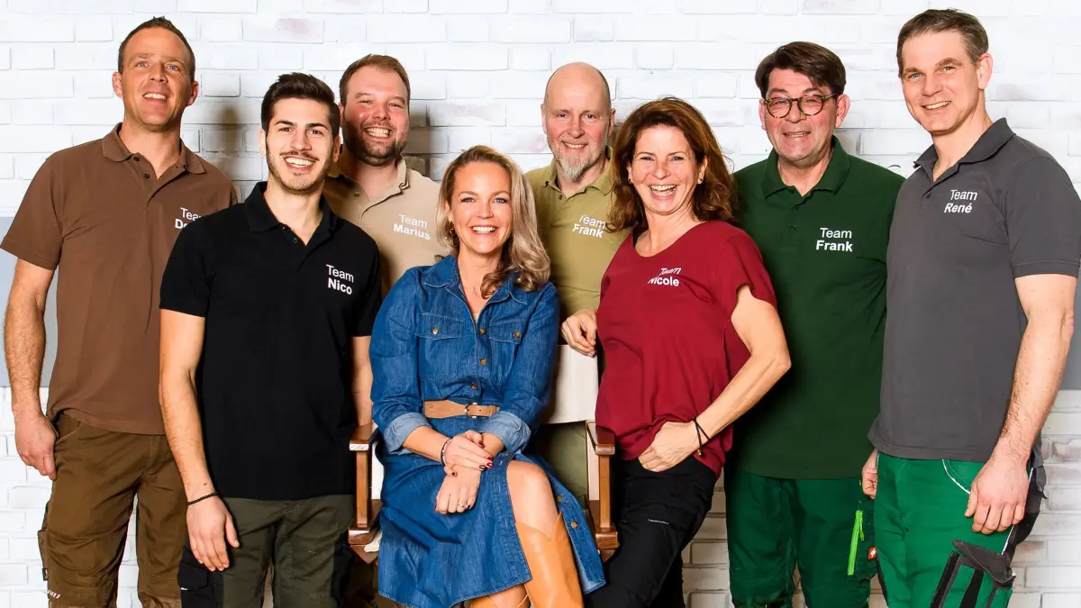 Von links: Dennis Thiele, Nico Sollazzo, Marius Surmann, Eva Brenner, Frank Egger, Nicole Johag, Frank Riese und René Pütz