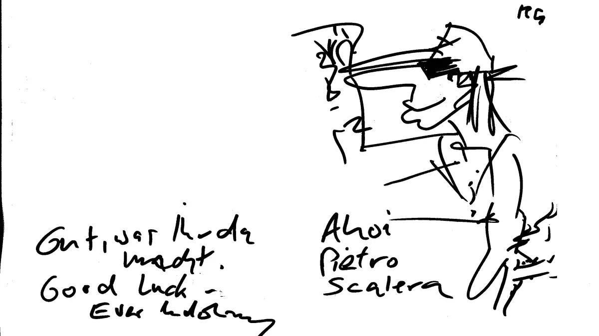 "Ahoi Pietro Scalera, gut, was Ihr da macht", schreibt Udo Lindenberg an den jungen Rottenburger.