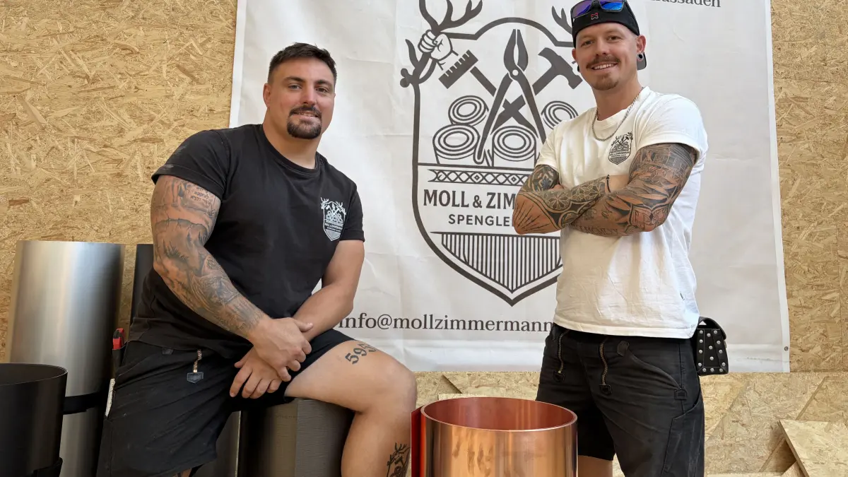 Moritz Zimmermann und Janik Moll, Spengler in Kusterdingen