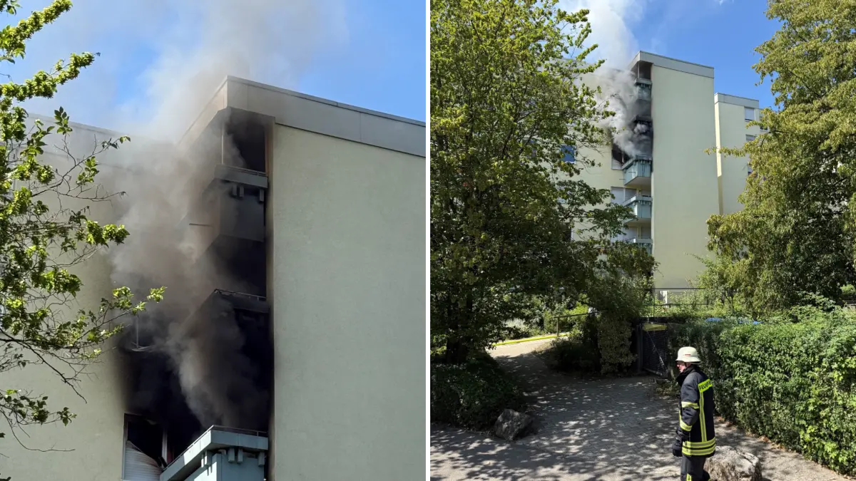 Wohnungsbrand im Tübinger Erlenweg