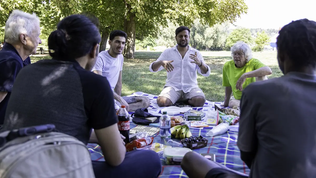 Verein Menschlichkeit, Events with Friends, Picknick in der Friedrichsau