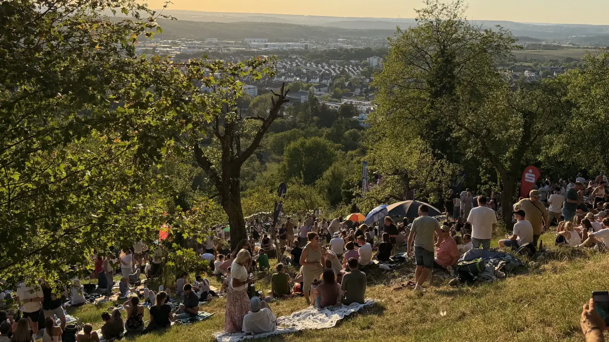 Sommerfest, Sommerabend in den Metzinger Weinbergen
