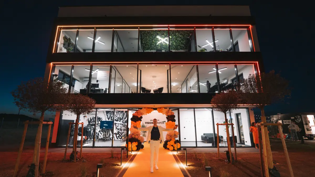 Exterior view of the newly opened Vision Campus facility in Untermünkheim.