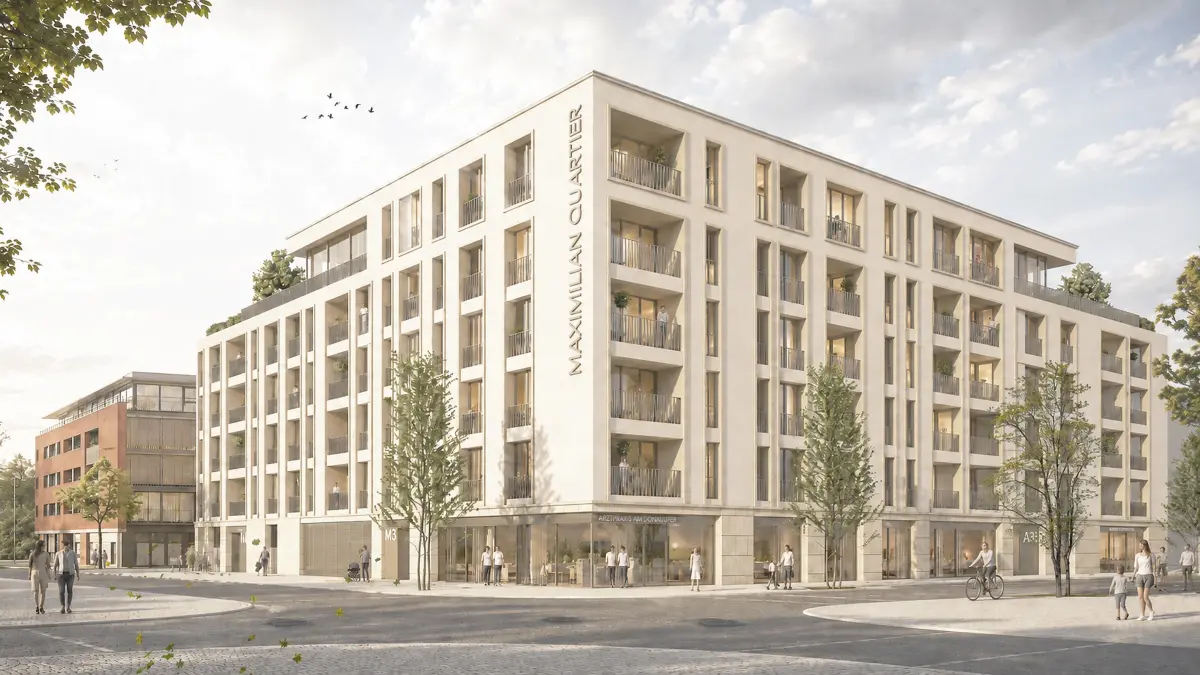 Kaum wiederzuerkennen: Die Ecke Augsburger Straße/Maximilianstraße in Neu-Ulm wird sich stark verändern.
