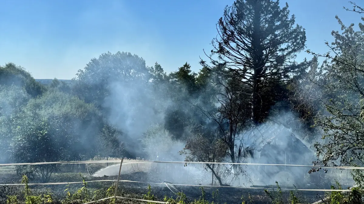 Metzingen Brand Gartenhütte Florian