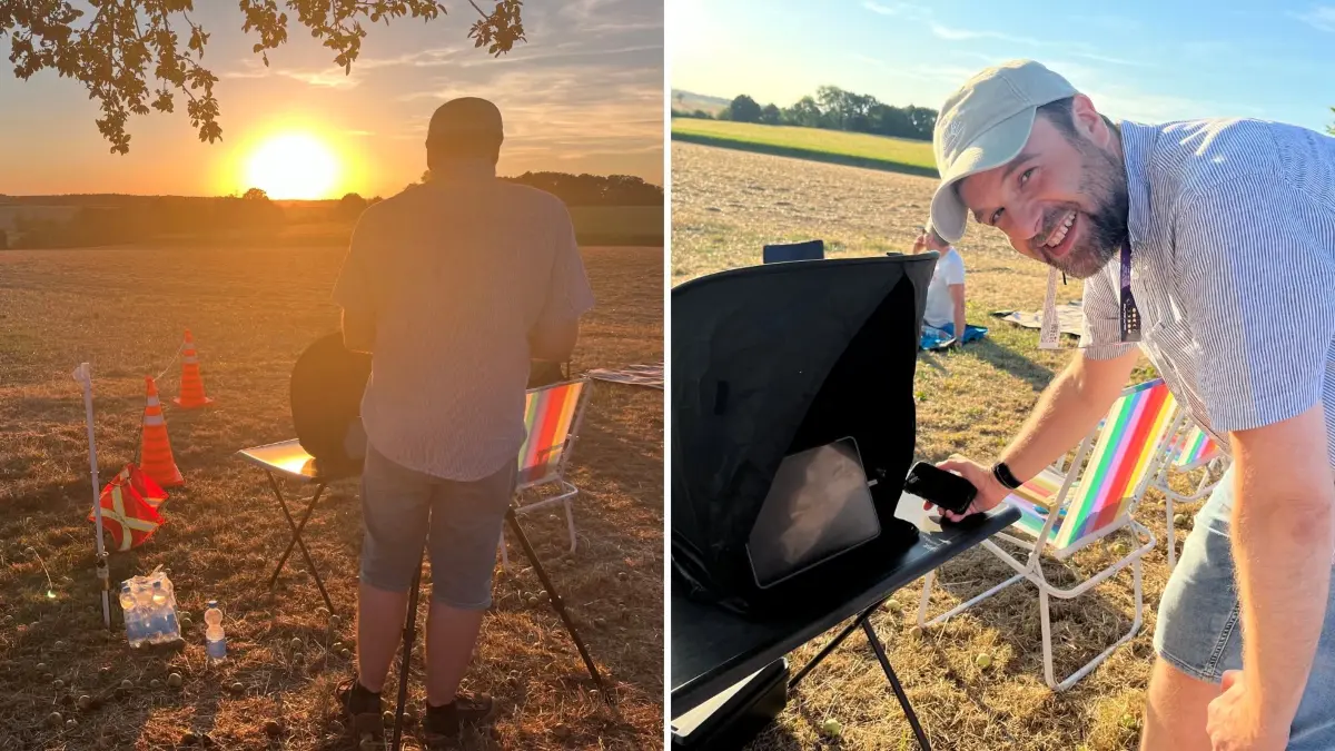 Sonnenfinsternis mit Astrophysiker Manuel Behrendt.