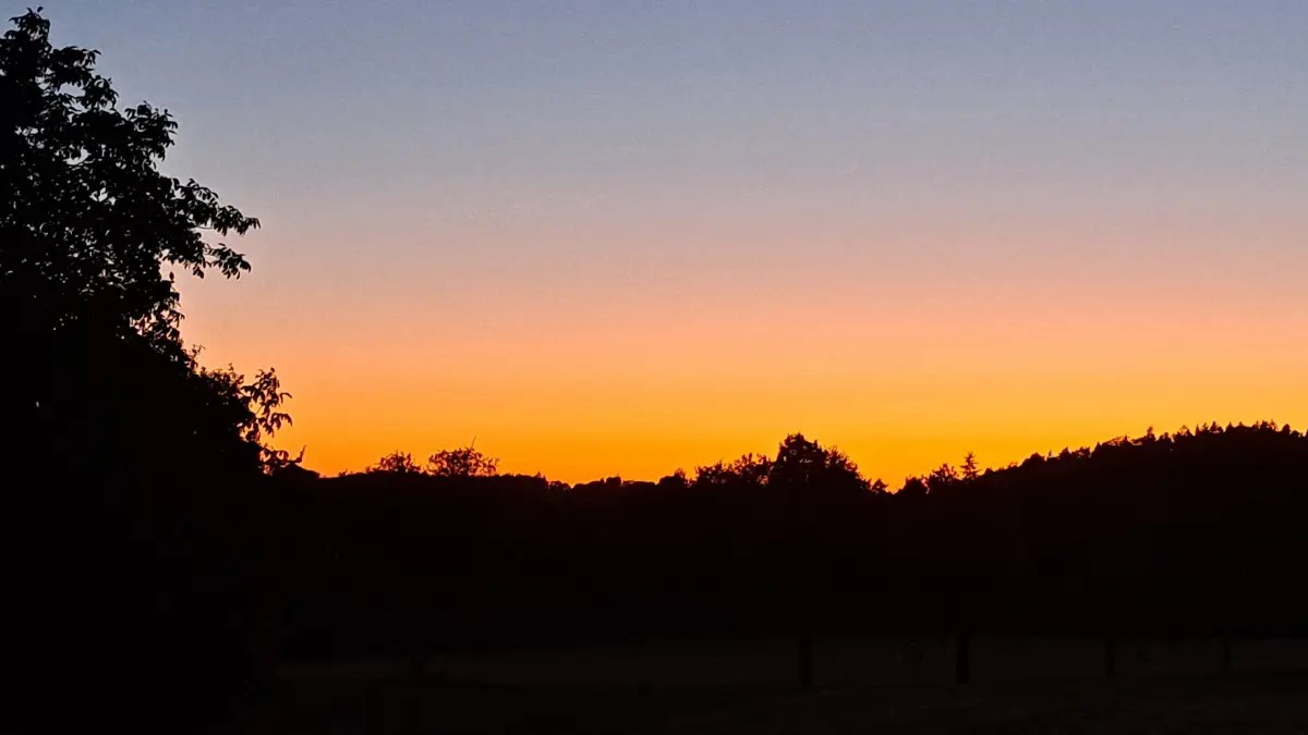 Und auch danach war der Abendhimmel atemberaubend schön.