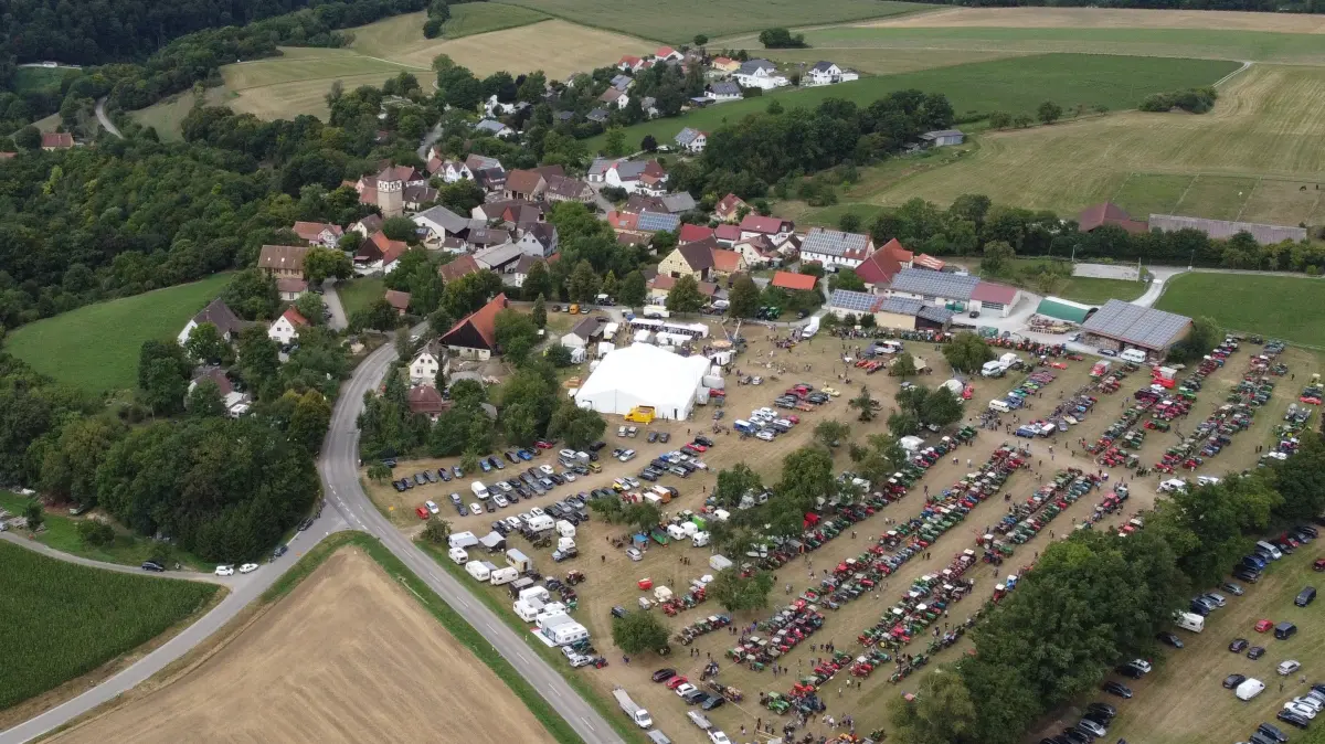 Der Bartholomämarkt. Ein Drohnenfoto von Paul Gundel.
