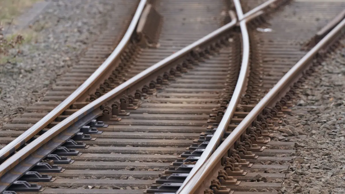 Bahngleise: ARCHIV - 13.03.2024, Schleswig-Holstein, Neumünster: Blick auf Bahngleise (Symbolbild). (zu dpa: «Saarbahn wird auch am Wochenende bestreikt») Foto: Marcus Brandt/dpa +++ dpa-Bildfunk +++