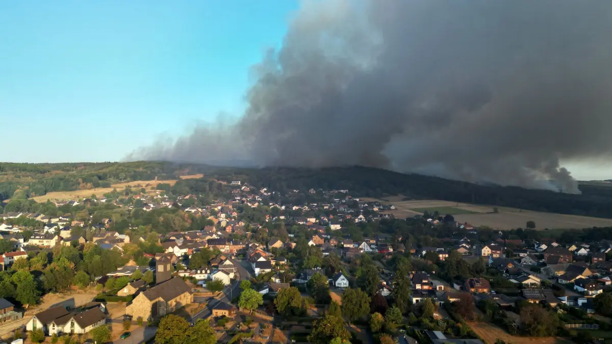 Waldbrand im Hürtgenwald