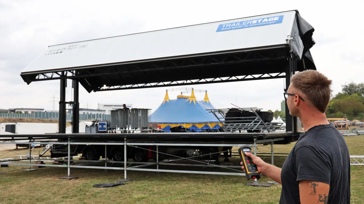 Aufbau des Obstwiesenfestial: So laufen die Vorbereitungen