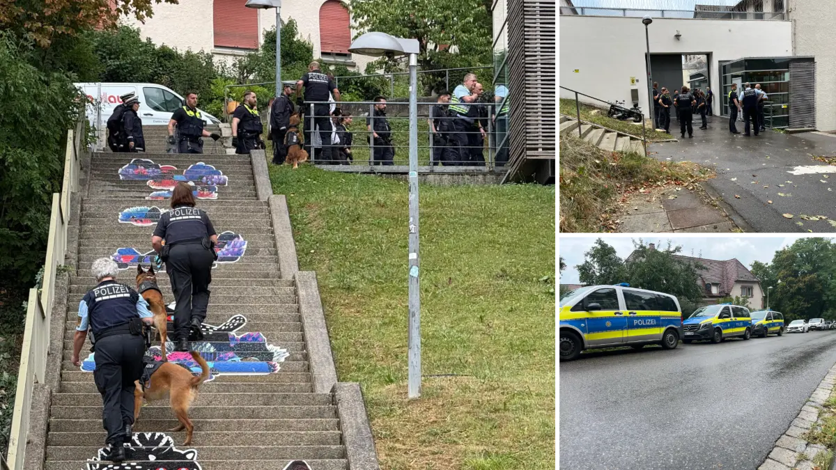 Viele Polizisten und Polizeihunde sind gerade in der Tübinger JVA. Warum?