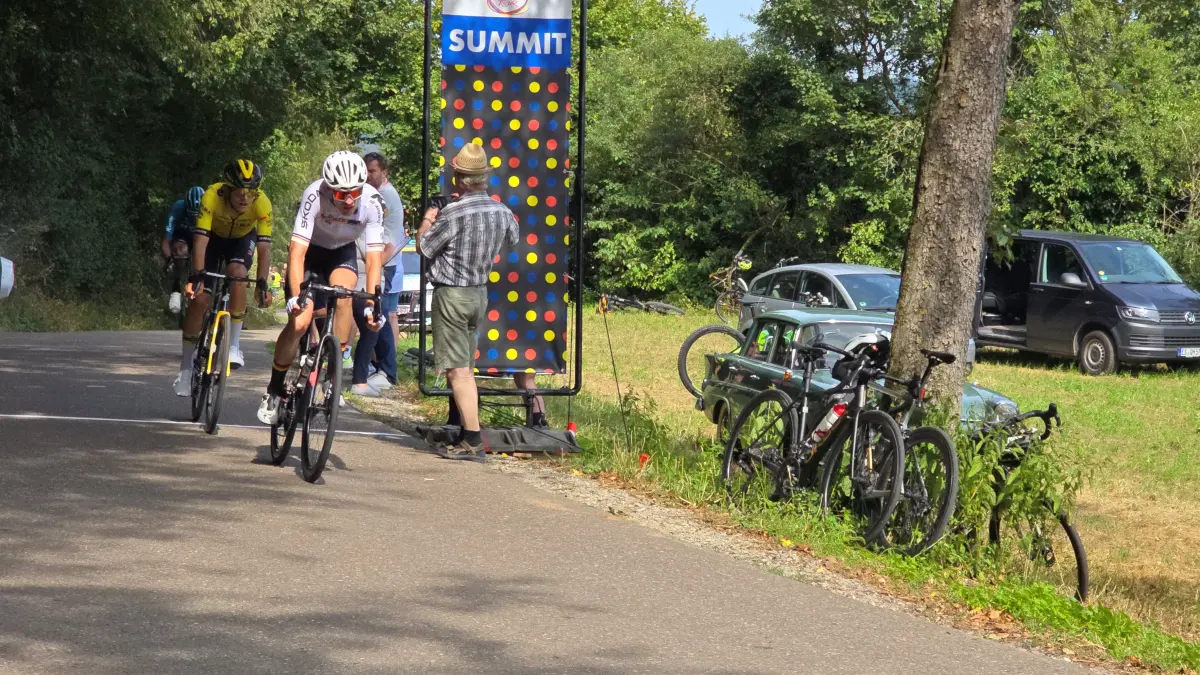 Deutschland Tour 2024 Radrennsport August 2024 Bergwertung Obergröningen: Deutschlandtour 2024 Bergwertung bei Obergröningern