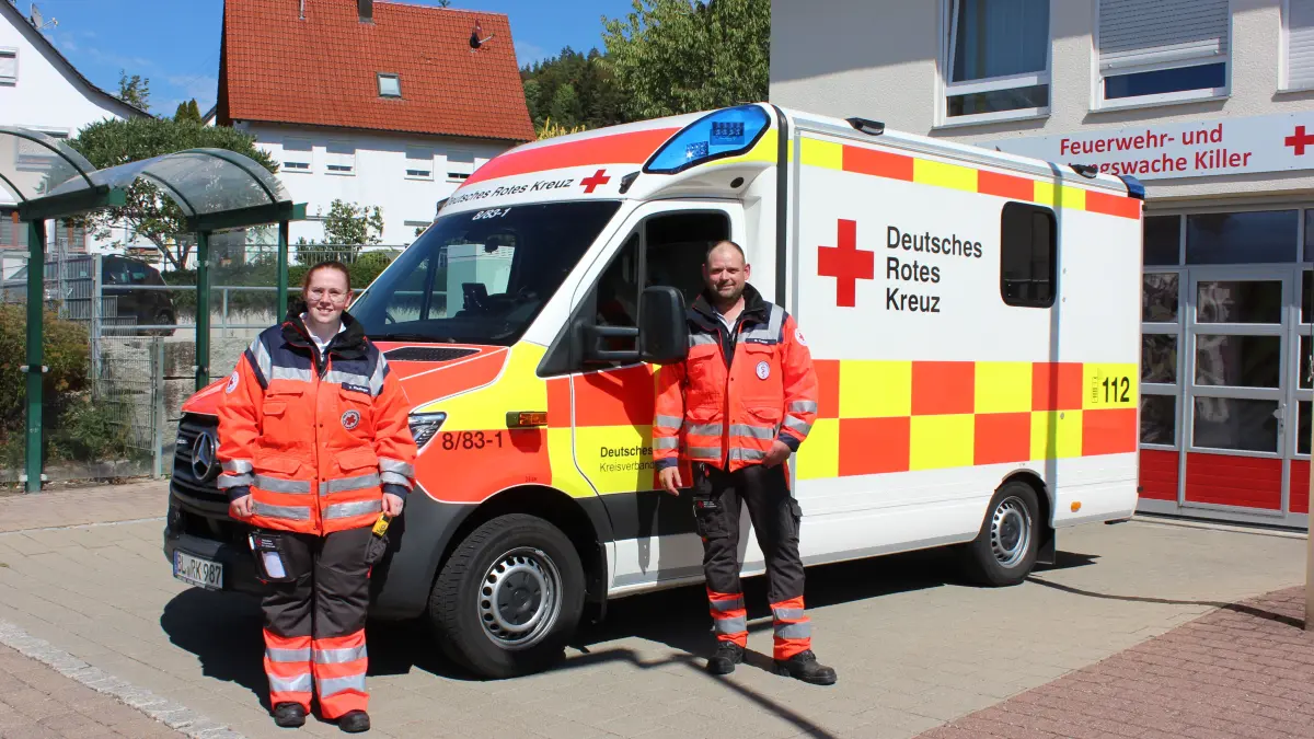 Neuer Rettungswagen der Rettungswache in Killer