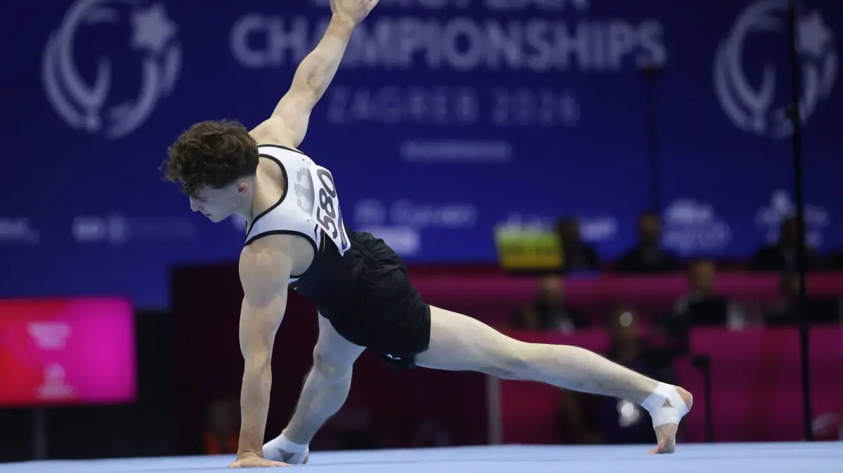 37th European Men’s Artistic Gymnastics: Zagreb, 19.08.2026. - 37TH EUROPEAN MENS ARTISTIC GYMNASTICS Men s Artistic Gymnastics Qualification SENIORS 580 KUNZ Alexander GER 37th European Mens Artistic Gymnastics PUBLICATIONxNOTxINxCRO 20AG4312.JPG