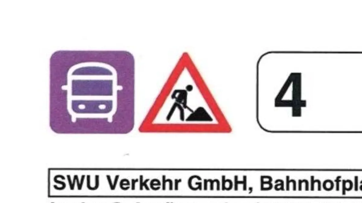Buslinie 4 in Wiblingen: Glasfaser-Baustelle verursacht ein echtes Problem
