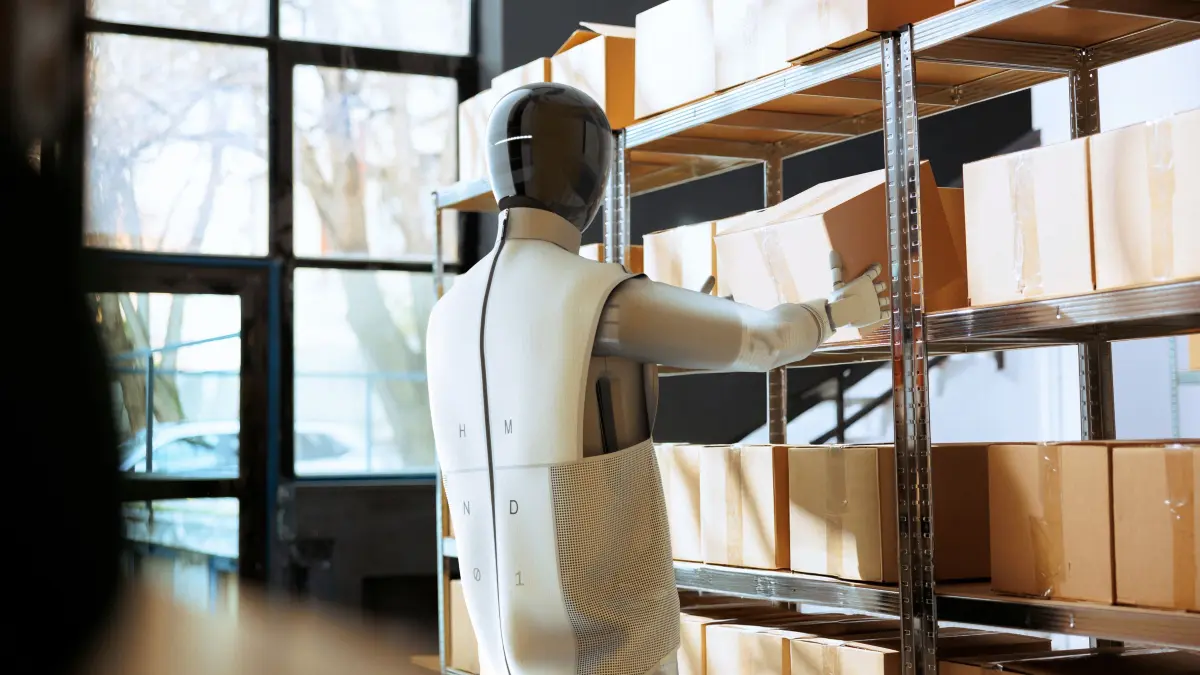 Ein mögliches Tätigkeitsfeld für humanoide Roboter: Logistik und Lagerarbeiten