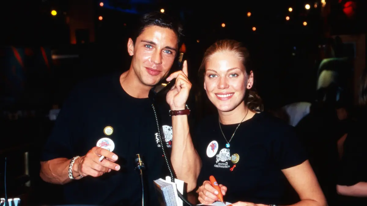 Cecilia Kunz gemeinsam mit Oliver Bootz im Jahr 1997.