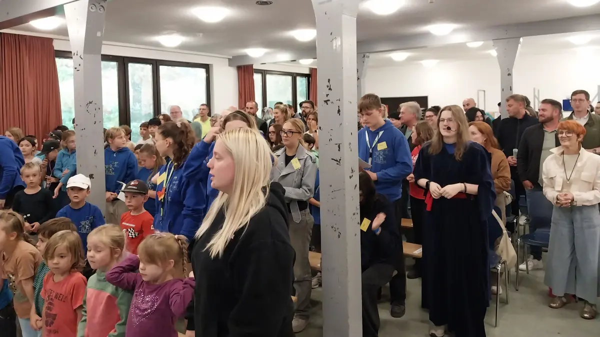 Gut besucht war der Abschlussgottesdienst des Ferienwaldheims Ebingen.