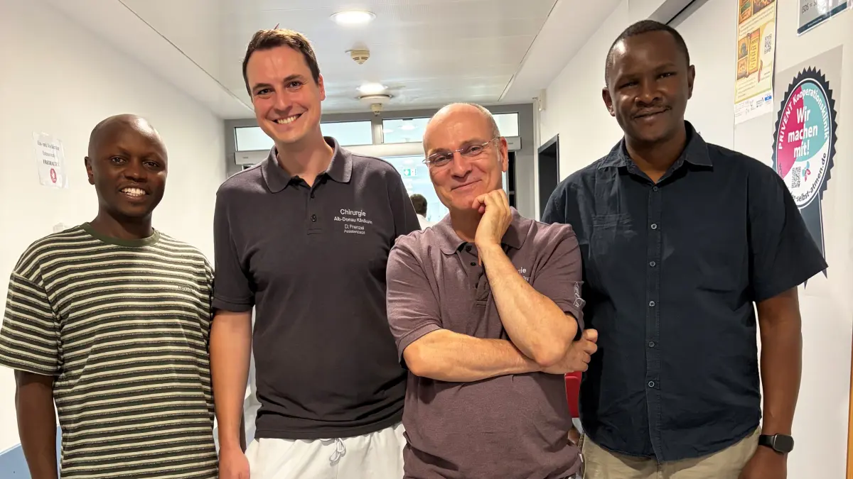 Haron Macharia, Dominik Frenzel, Dr. Peter Stauch, Dr. Eric Nganga Mwangi (v.l.).