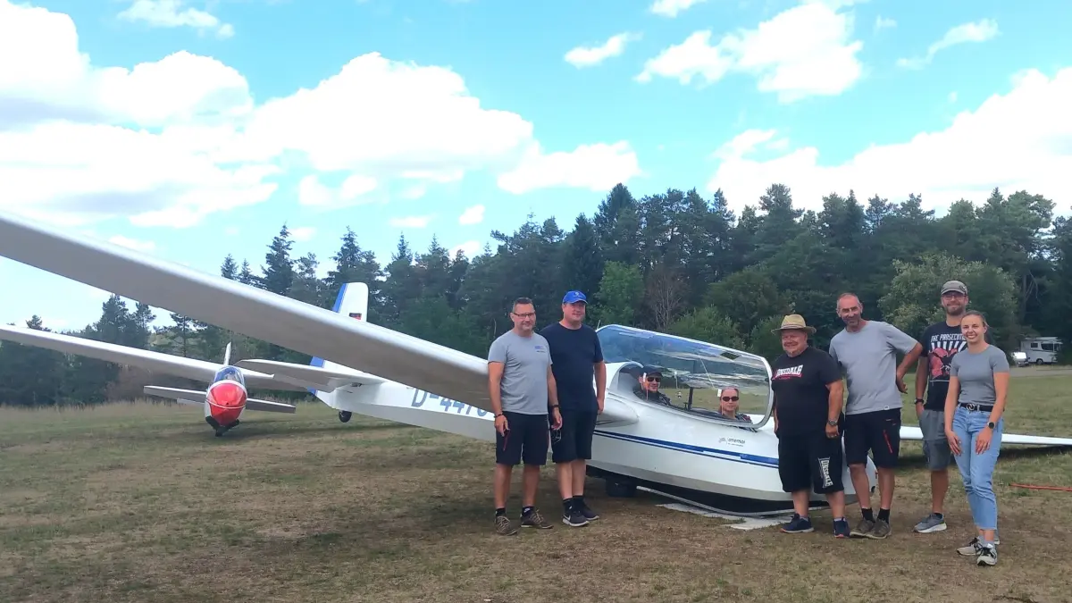 Segelflugschüler in Hayingen