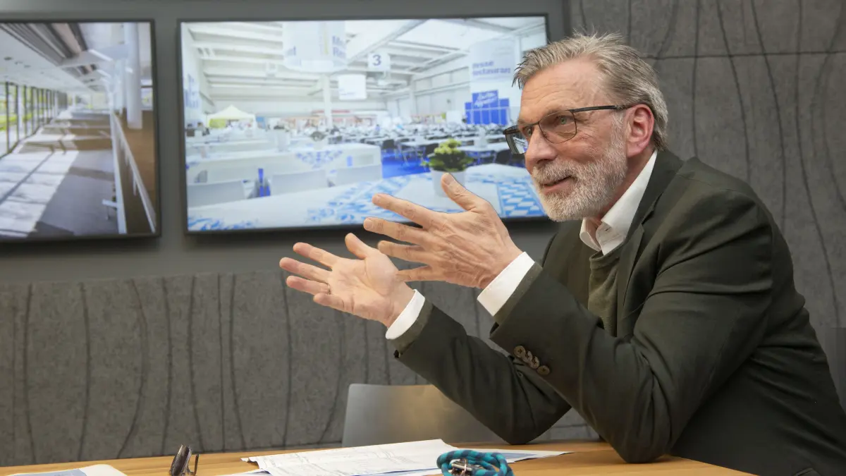 Jürgen Eilts, Geschäftsführer der Ulmer Messe
