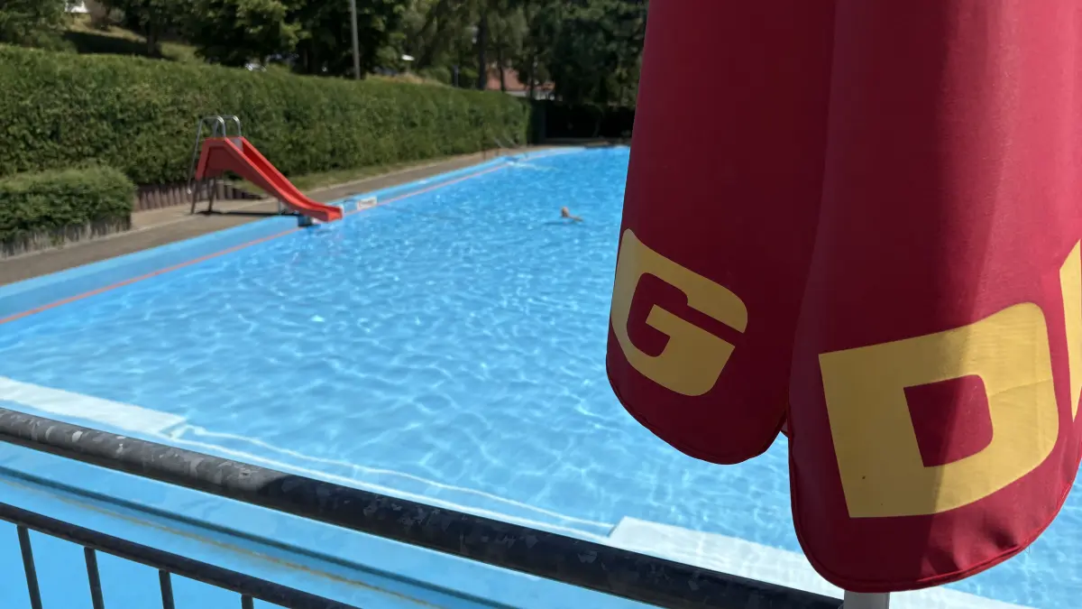 Freibad in Balingen-Streichen: Es wird nochmals sommerlich warm.