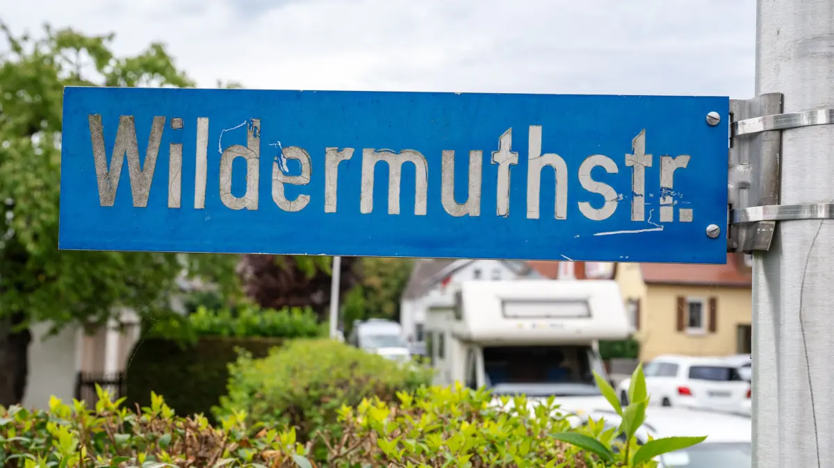Rottenburger Frauen-Straßennamen, hier Wildermuthstraße in Rottenburg
