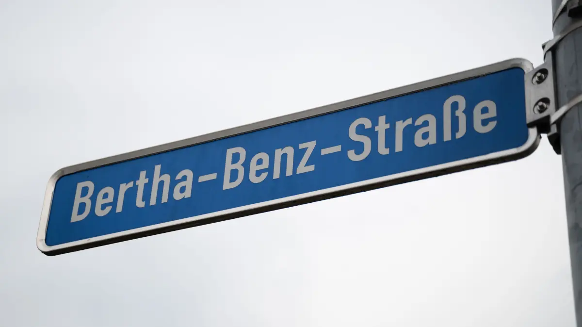 Rottenburger Frauen-Straßennamen, hier Bertha-Benz-Straße in Rottenburg