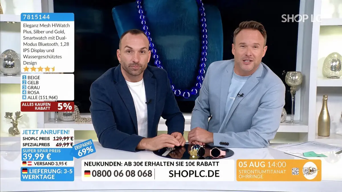 Andreas Wendt und seine Kollege Benjamin Matthews bei Shop LC.