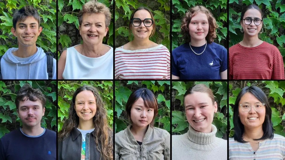 Studierende des internationalen Sommerkurses (von links oben nach rechts unten): Davide Molinari, Luca Owen-Jones, Patrizia Cattozo, Bomi Choi, Yang Ding, Evelyne-Chris Istrate, Stine Buhl Hansen, Ottilie Brown, Adam Kalisiak, Catalina Lozano.
