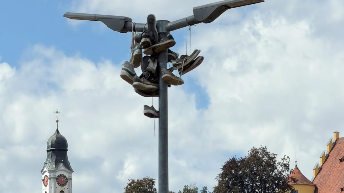 rätselhafte Schuhe in Erbach