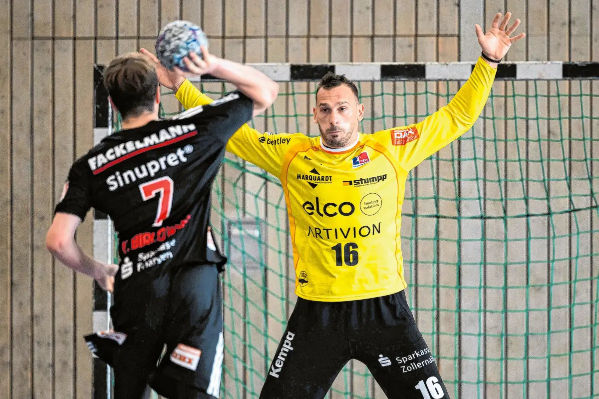 Vladimir Cupara soll im Duo mit Daniel Rebmann der HBW-Abwehr den nötigen Rückhalt in der 1. Bundesliga geben.⇥Foto: Imago/Wolf