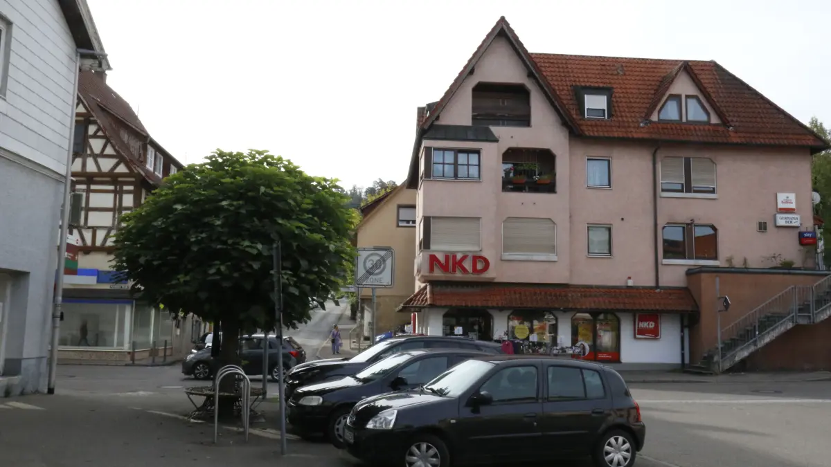 Murrhardt Ortsdurchfahrt Kreuzung Hauptstraße/Fornsbacher Straße