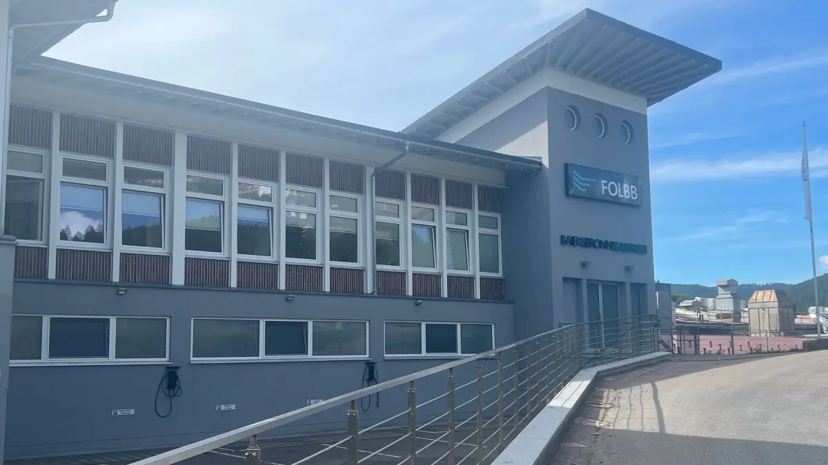 Sitz der Baiersbronn Frischfaser Karton GmbH in Baiersbronn. Das Unternehmen ist Teil der Folbb-Gruppe.
