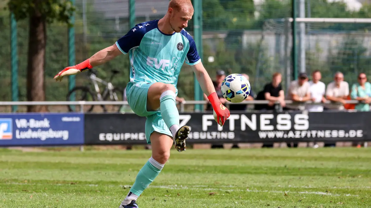 Fußball FSV 08 Bissingen vs. 1. Göppinger SV: BAU // 29.08.2026, Deutschland, Bietigheim-Bissingen, Fußball Oberliga Baden-Württemberg Saison 2026/2027,
FSV 08 Bissingen vs. 1. Göppinger SV, Marvin Seybold (FSV)