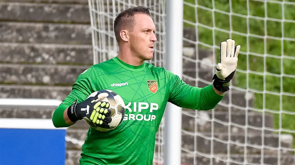 FCH-Torwart Julian Hauser präsentierte sich in Topform und hielt den Sieg mit tollen Paraden fest.