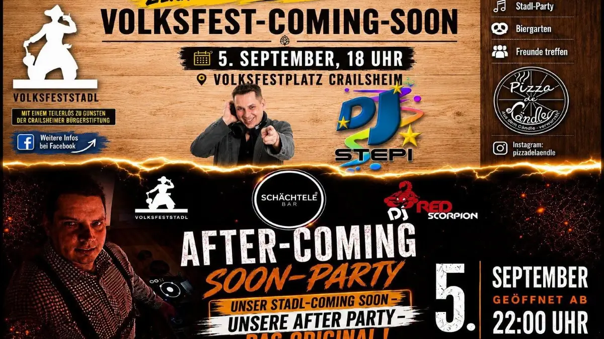 Die beliebte Volksfest-Coming-Soon-Party im Stadl feiert heuer 10-Jähriges.
