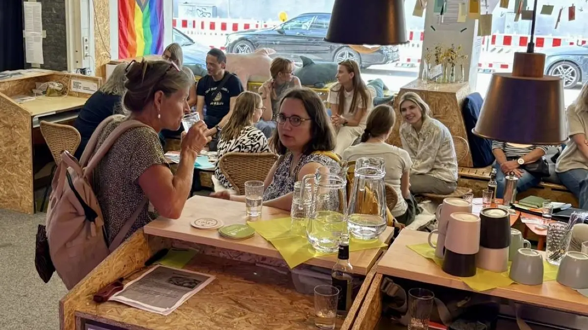 Der Austausch zwischen verschiedenen Akteuren stand im Vordergrund beim ersten Bewerbercafé im Haus der Nachhaltigkeit.