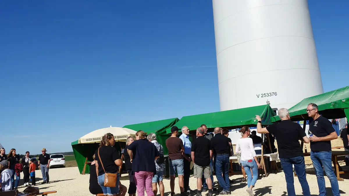 An der Vorstellung des neuen Windparks bei Schalkstetten gab es durchaus Interesse.