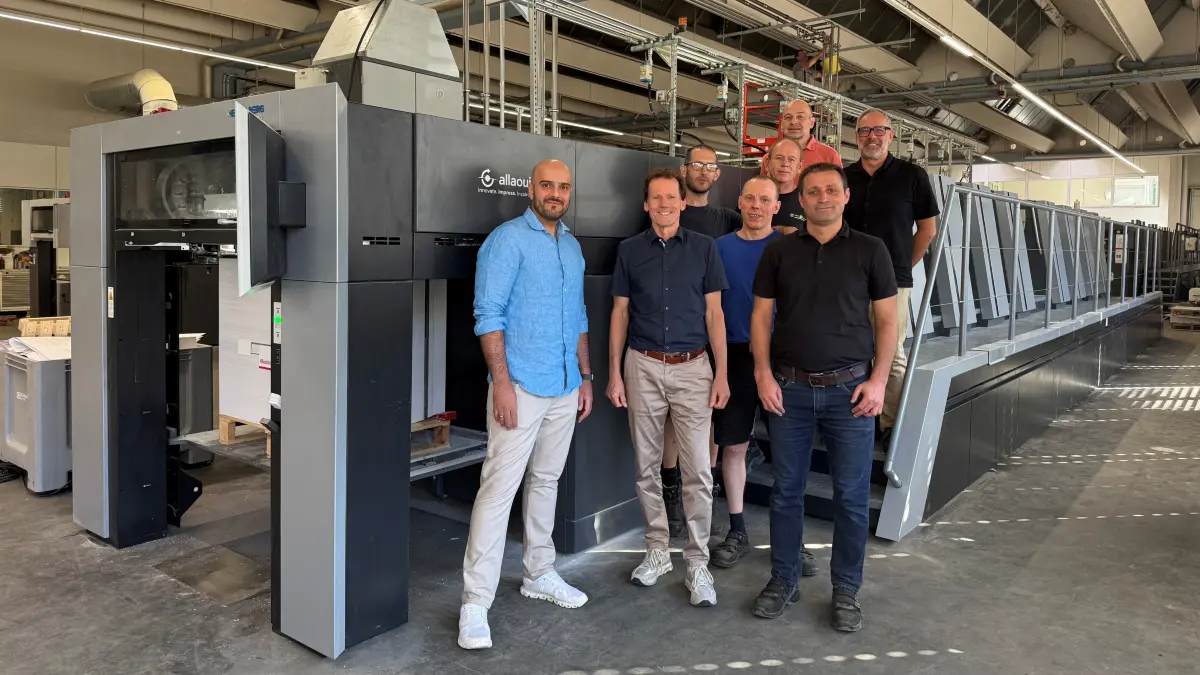 Einweihung neue Druckmaschine C. Maurer Geislingen