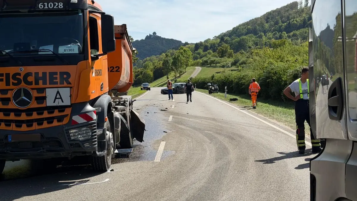 Unfall auf der B28