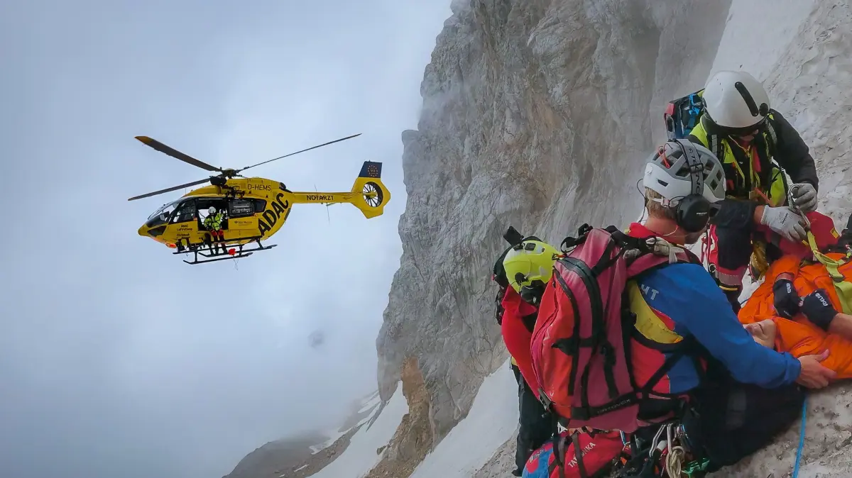 Einsatz der Bergwacht Grainau.