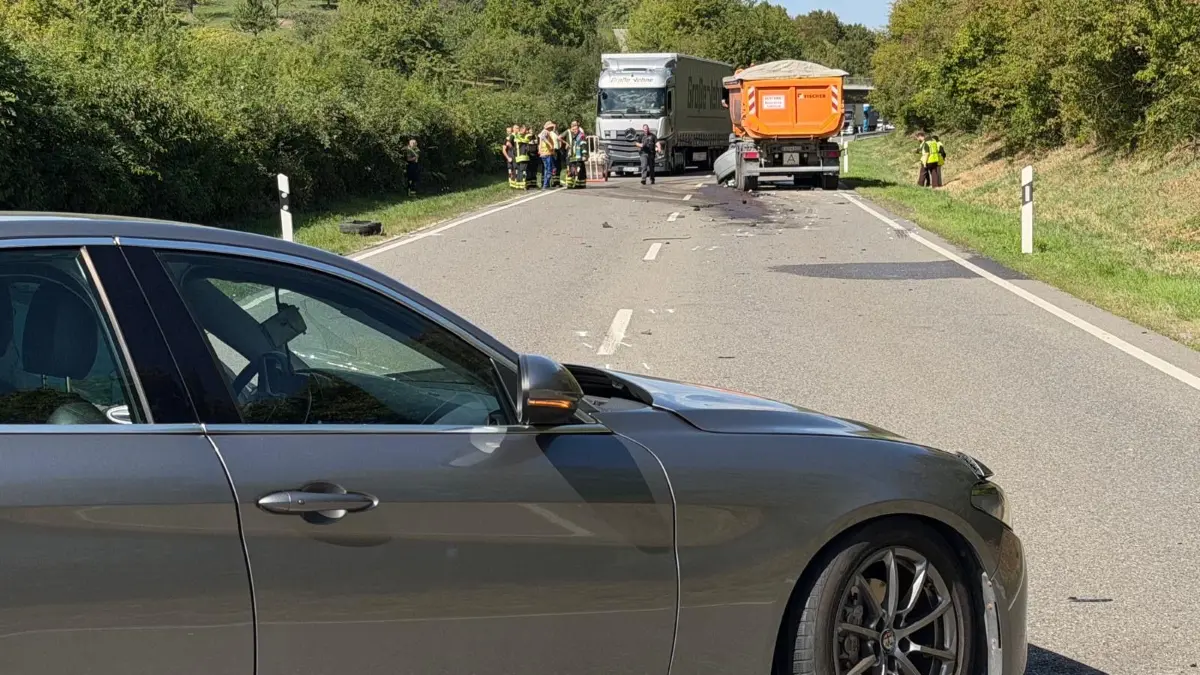 Unfall auf der B28