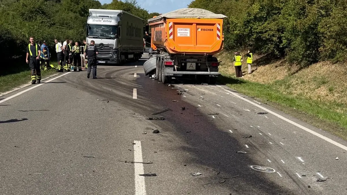 Unfall auf der B28