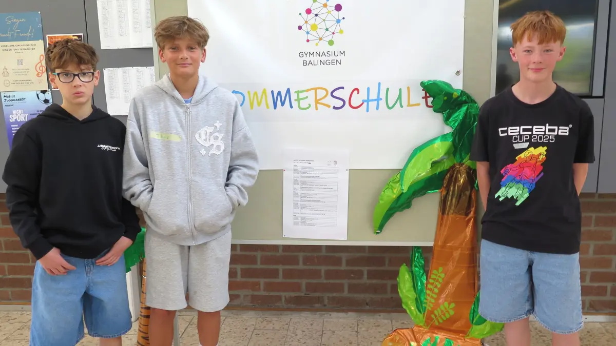Sommer und Schule? Das passt, sind sich die Schüler einig.